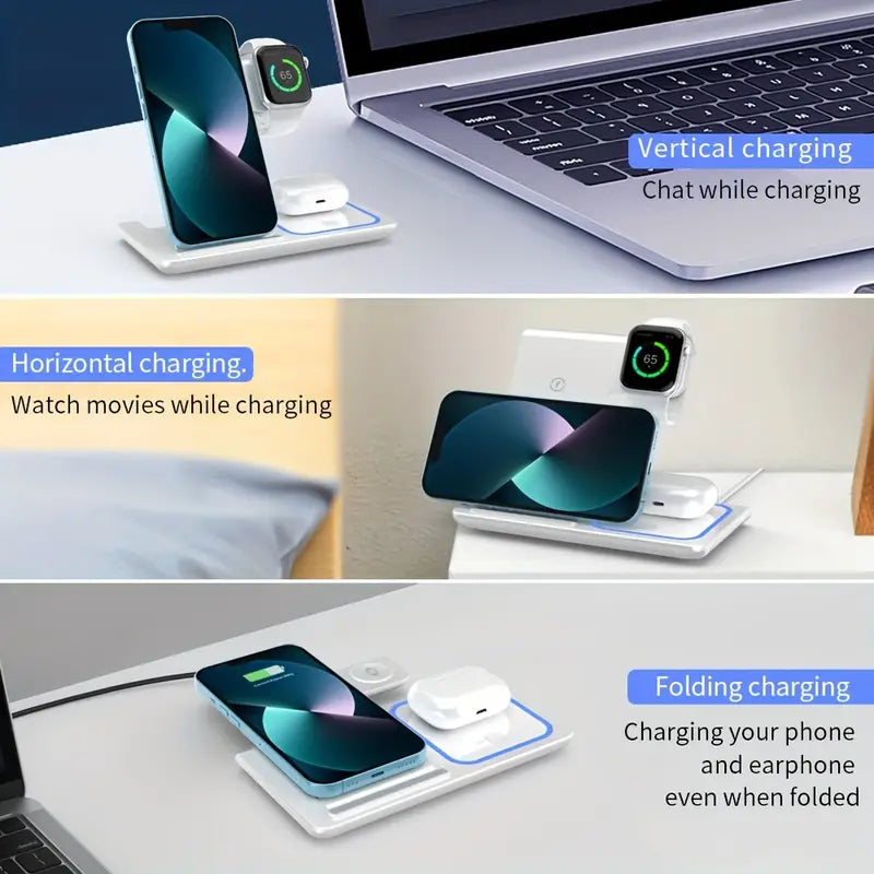 Wireless Charging Station 3-in-1