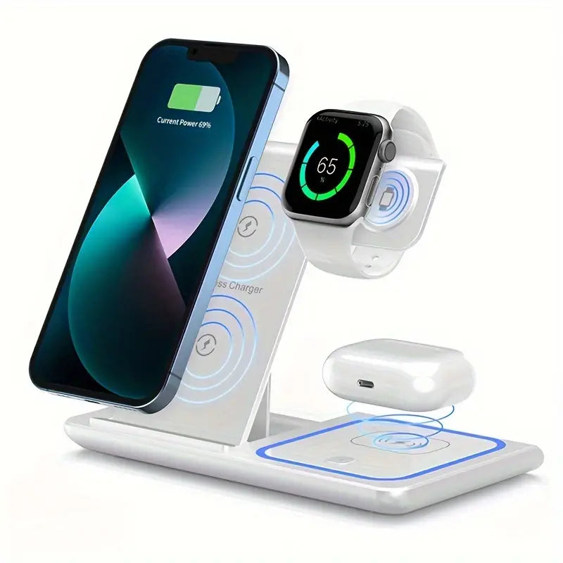 Wireless Charging Station 3-in-1